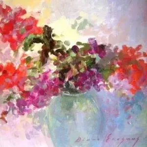 Diane Erasmus — 122. Bougainvillea (on pastel background) -- 2010 Spring Collection