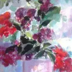 Diane Erasmus — 138. Bouginvillia in an Italian Vase
