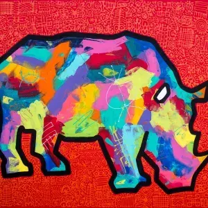 Ann Gadd — Raging Red Rhino