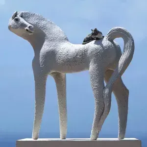 Carol Hayward Fell — Horse with Tabby Cat