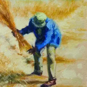 Daniel du Plessis — Man cutting Grass