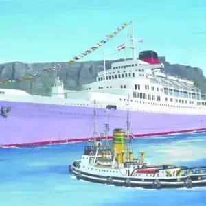 Derrick Dickens — RMS Windsor Castle leaving Cape Town