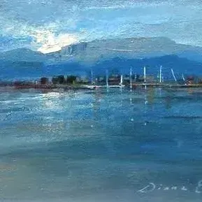 Diane Erasmus — 94. Harbour Scene Hout Bay