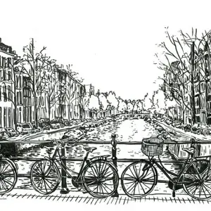 Mieke van der Merwe — Biking in Amsterdam