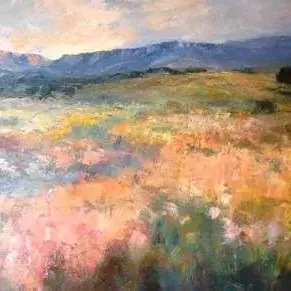 Diane Erasmus — 118. Namaqualand Painting on Exhibition at the Home and Garden Show, Durban July 2010