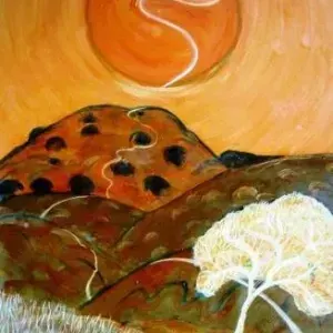Kuben Pillay — Orange Landscape 2006