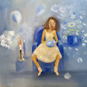Karen Rootenberg — Sunday morning with cat
