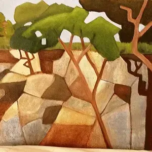 Wessel van der Merwe — Abstract Landscape / Tree